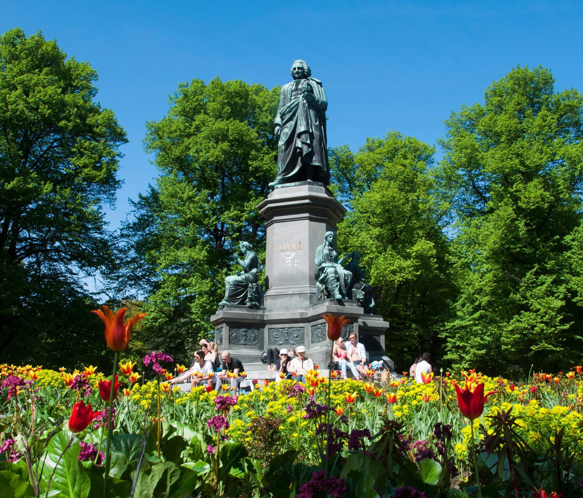Centrala och historiska statyer i Vasastan och Östermalm